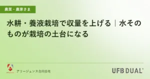 水耕・養液栽培で収量を上げる｜水そのものが栽培の土台になる