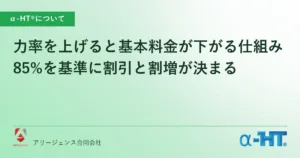 力率を上げると基本料金が下がる仕組み｜85%を基準に割引と割増が決まる