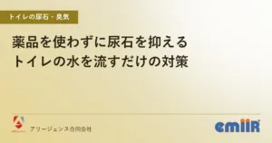 薬品を使わずに尿石を抑える｜トイレの水を流すだけの対策